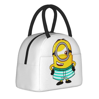 Minion Lunch Bag Large Capacity Wide Zipper Portable Lunch Bag for Students - ChildAngle
