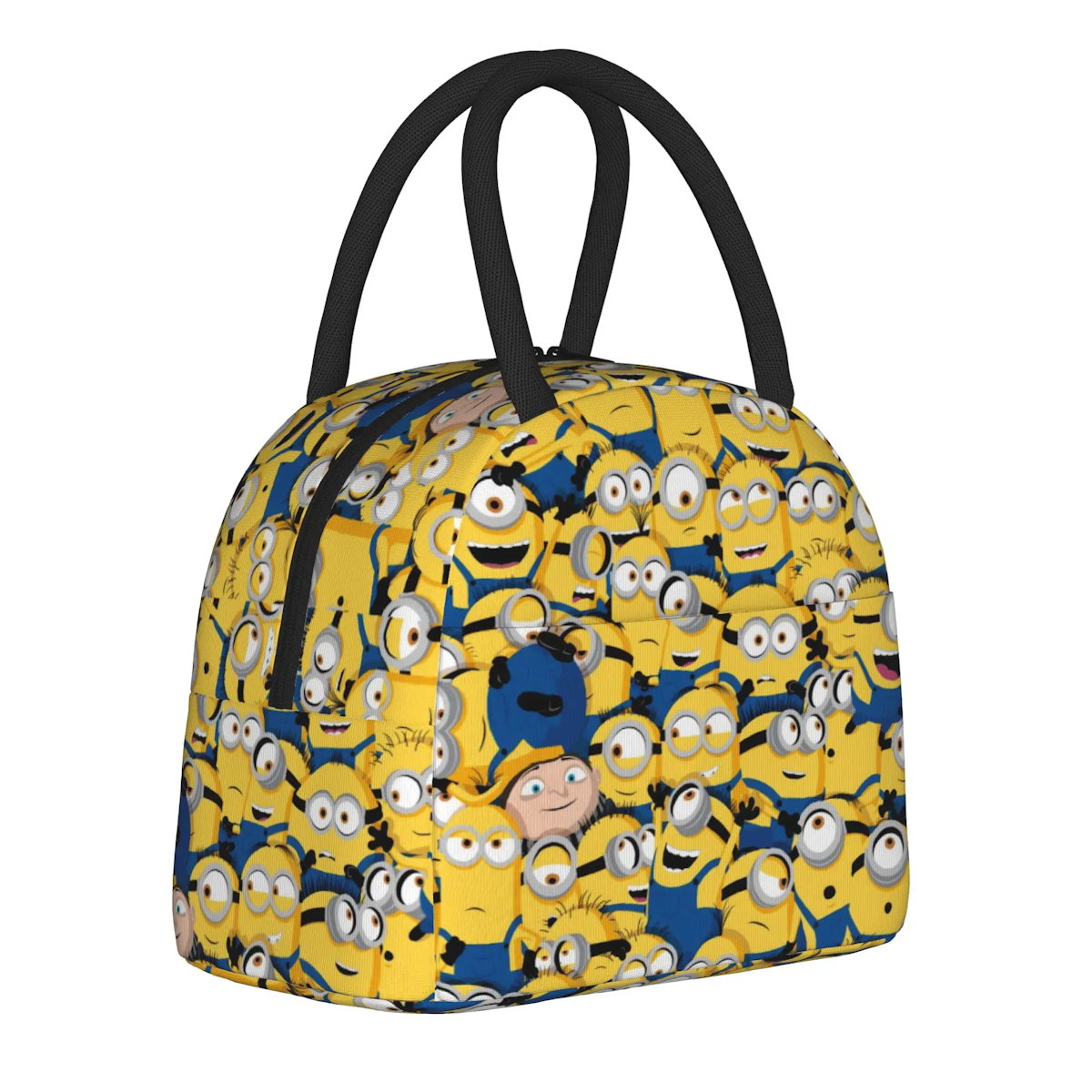 Minion Lunch Bag Large Capacity Wide Zipper Portable Lunch Bag for Students - ChildAngle