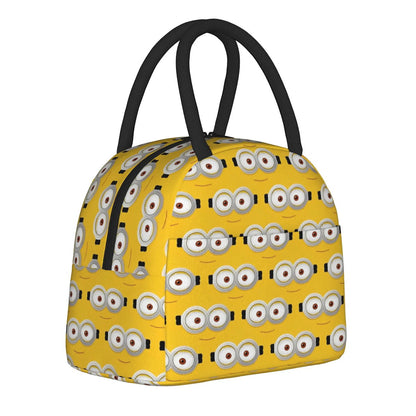 Minion Lunch Bag Large Capacity Wide Zipper Portable Lunch Bag for Students - ChildAngle