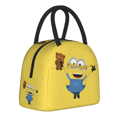 Minion Lunch Bag Large Capacity Wide Zipper Portable Lunch Bag for Students - ChildAngle