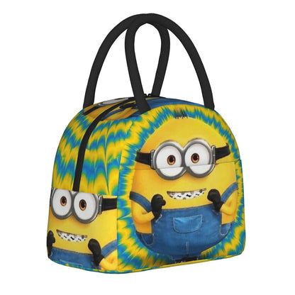 Minion Lunch Bag Large Capacity Wide Zipper Portable Lunch Bag for Students - ChildAngle