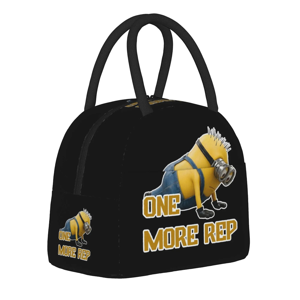 Minion Lunch Bag Large Capacity Wide Zipper Portable Lunch Bag for Students - ChildAngle