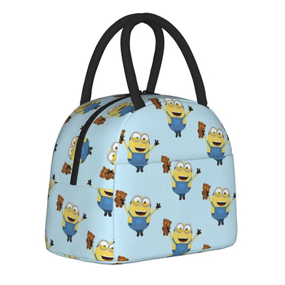 Minion Lunch Bag Large Capacity Wide Zipper Portable Lunch Bag for Students - ChildAngle