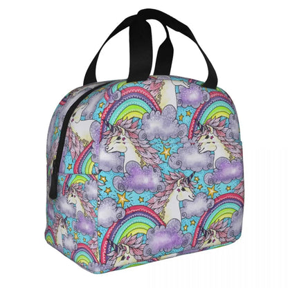 Unicorn Lunch Bag for Bento Boxes Portable Lunch Bag for Students - ChildAngle