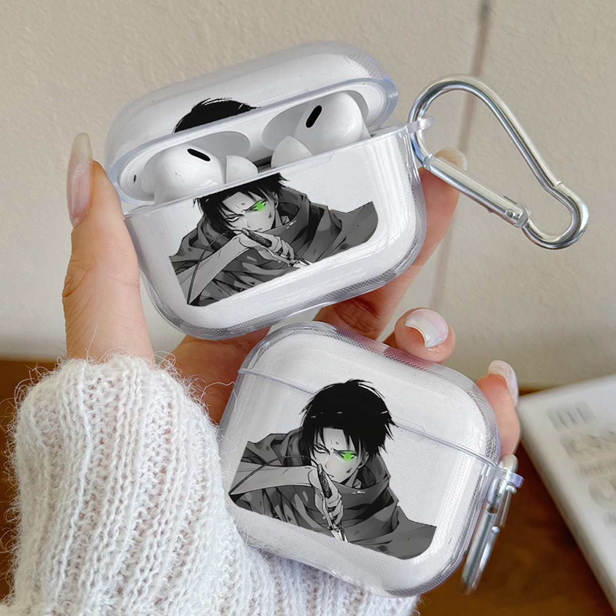 Attack on Titan AirPods Case Eren Jaeger AirPods Case Levi Ackerman AirPods Case Scounting Legion AirPods Case - ChildAngle