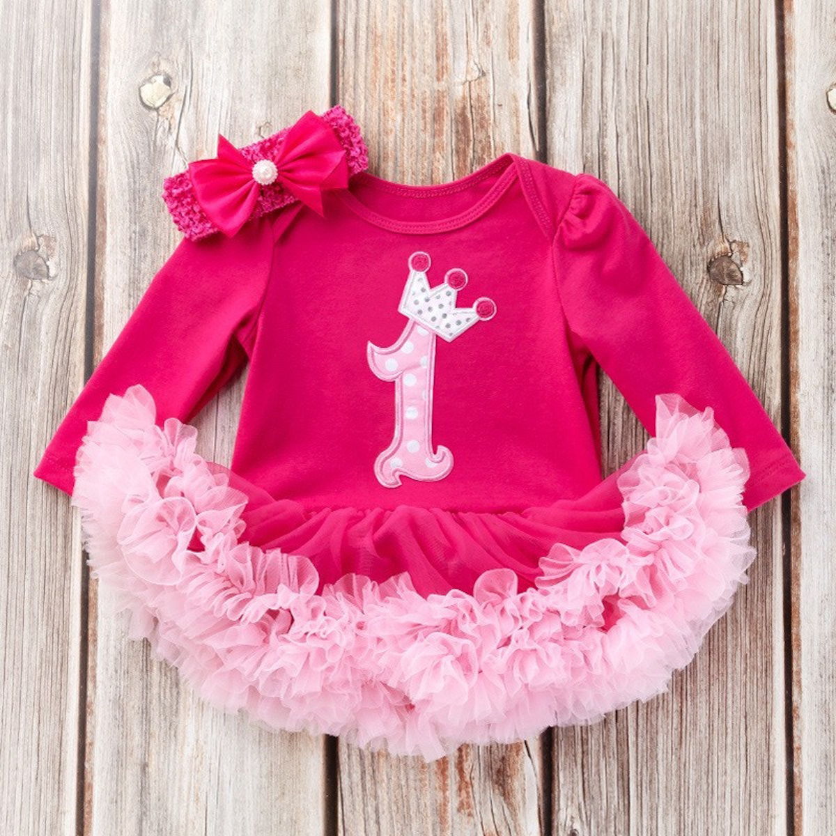 Newborn Infant Outfits Baby Girl My 1st Birthday Party Dress Tutus Newborn Clothes - ChildAngle
