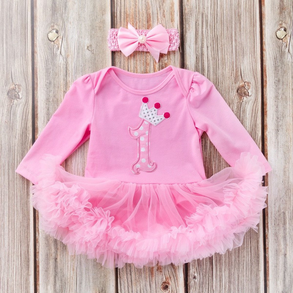 Newborn Infant Outfits Baby Girl My 1st Birthday Party Dress Tutus Newborn Clothes - ChildAngle