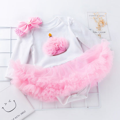 Newborn Infant Outfits Baby Girl My 1st Birthday Party Dress Tutus Newborn Clothes - ChildAngle