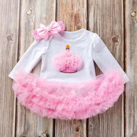 Newborn Infant Outfits Baby Girl My 1st Birthday Party Dress Tutus Newborn Clothes - ChildAngle