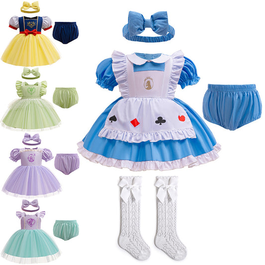 Newborn Infant Outfits Baby Girl Princess Gown Dress Party Dress - ChildAngle