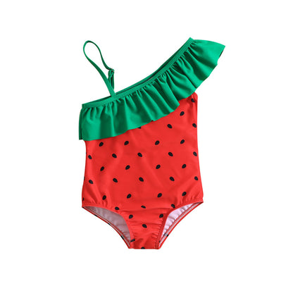 Baby Girls Watermelon One Piece Swimsuits Two Piece Bikini Set - ChildAngle