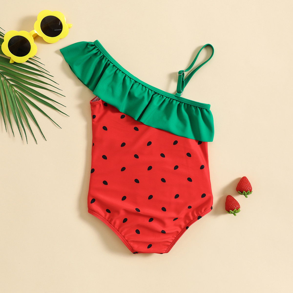 Baby Girls Watermelon One Piece Swimsuits Two Piece Bikini Set - ChildAngle