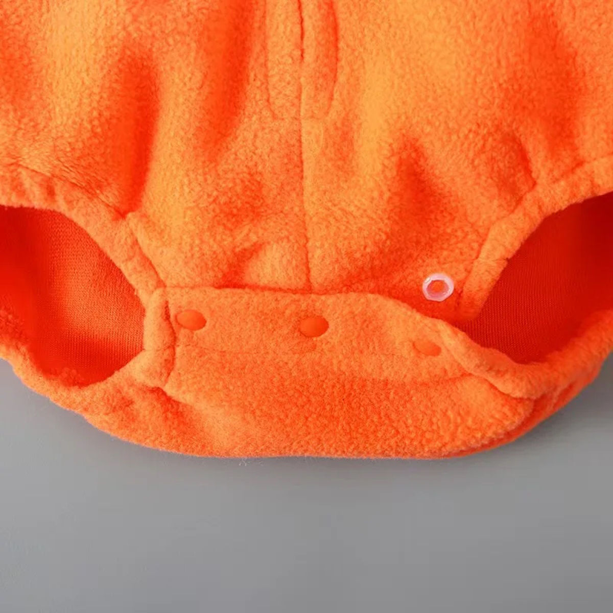 2PCS Newborn Halloween Outfits Fleece Pumpkin Face Hooded Baby Onesies - ChildAngle