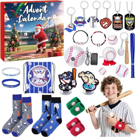 Basketball Advent Calendar Baseball Advent Calendar Christmas Gift for Sports Lovers - ChildAngle