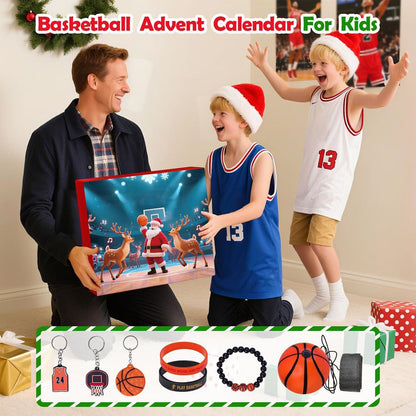 Basketball Advent Calendar Baseball Advent Calendar Christmas Gift for Sports Lovers - ChildAngle