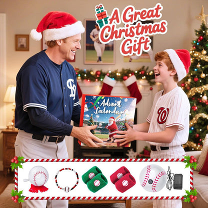 Basketball Advent Calendar Baseball Advent Calendar Christmas Gift for Sports Lovers - ChildAngle