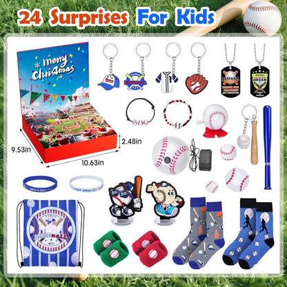 Basketball Advent Calendar Baseball Advent Calendar Christmas Gift for Sports Lovers - ChildAngle