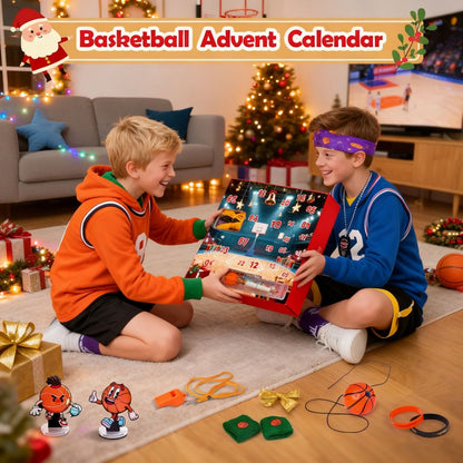 Basketball Advent Calendar Baseball Advent Calendar Christmas Gift for Sports Lovers - ChildAngle
