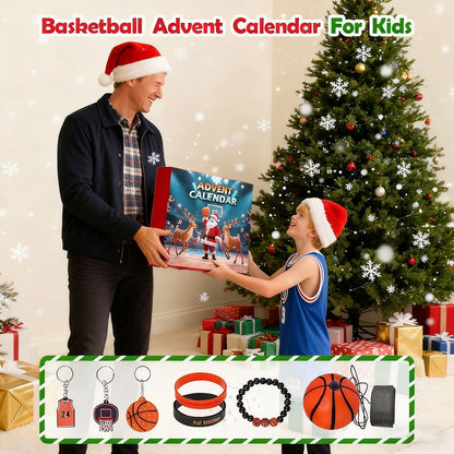 Basketball Advent Calendar Baseball Advent Calendar Christmas Gift for Sports Lovers - ChildAngle