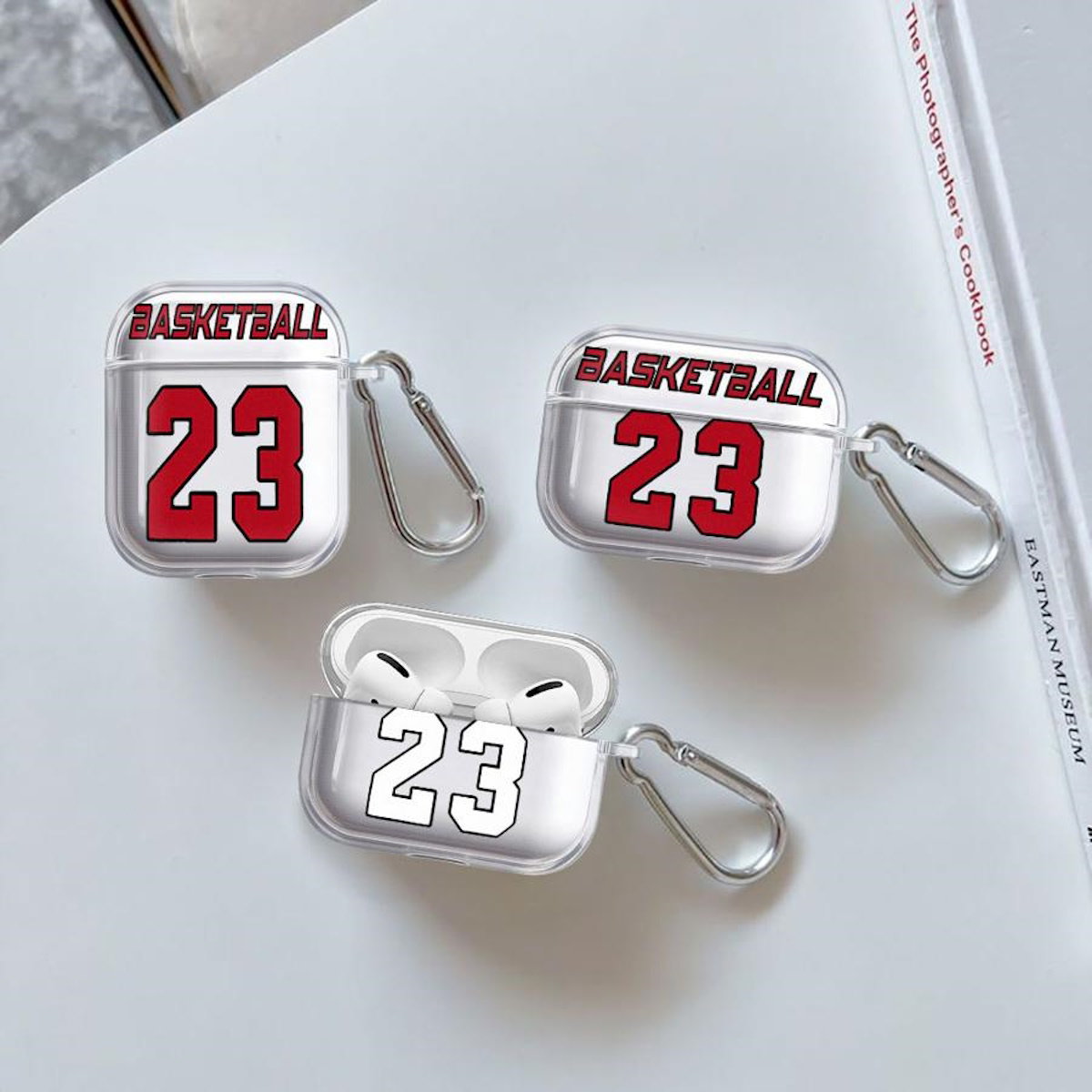 Basketball-themed airpod cases with number 23 - ChildAngle Basketball AirPods Case for AirPods Pro 3 and earlier devices
