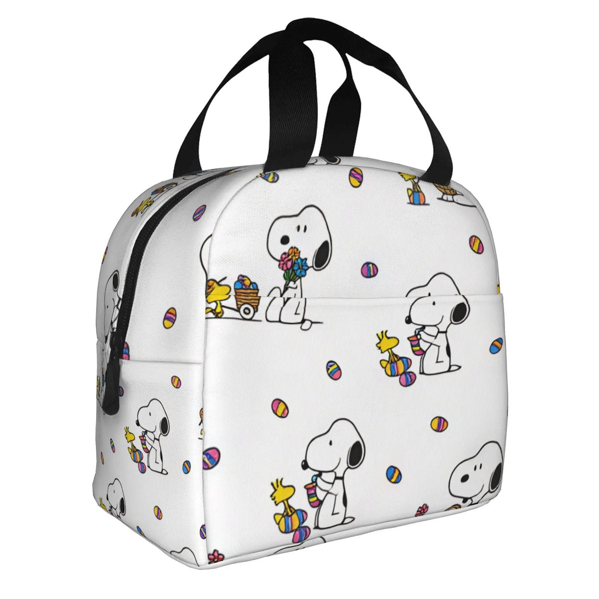 White Snoopy Lunch Bag Tote Large Capacity Lunch Bag - ChildAngle
