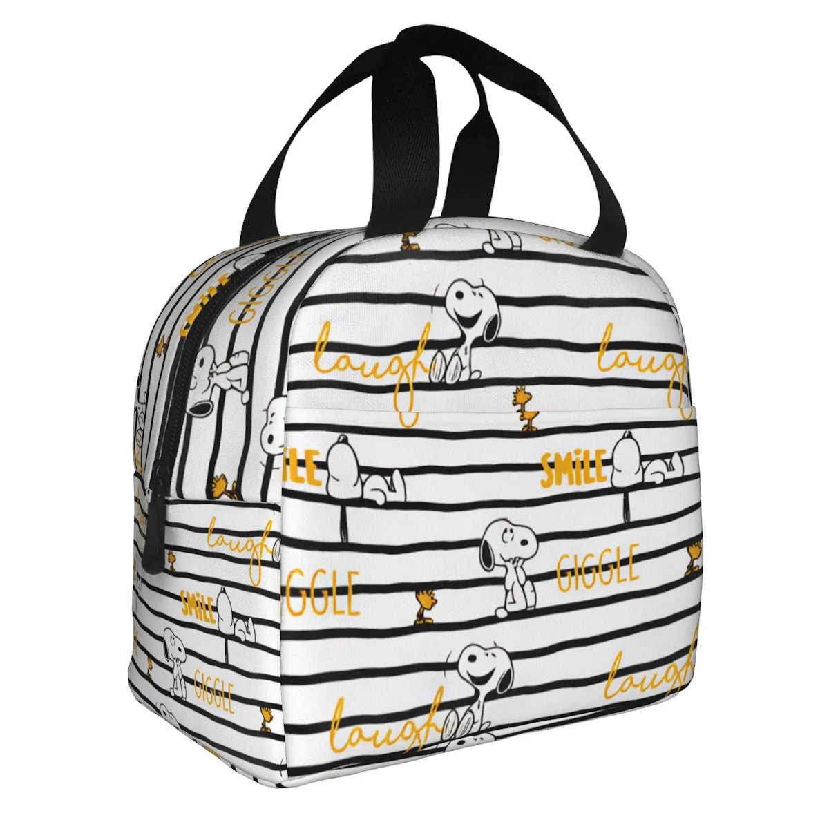 White Snoopy Lunch Bag Tote Large Capacity Lunch Bag - ChildAngle
