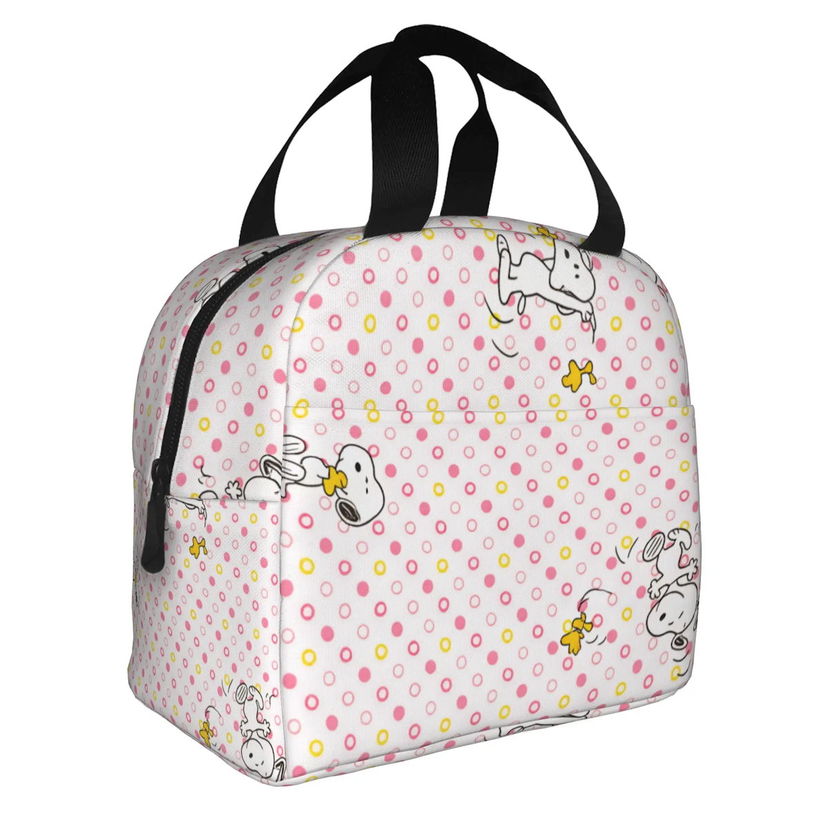 White Snoopy Lunch Bag Tote Large Capacity Lunch Bag - ChildAngle
