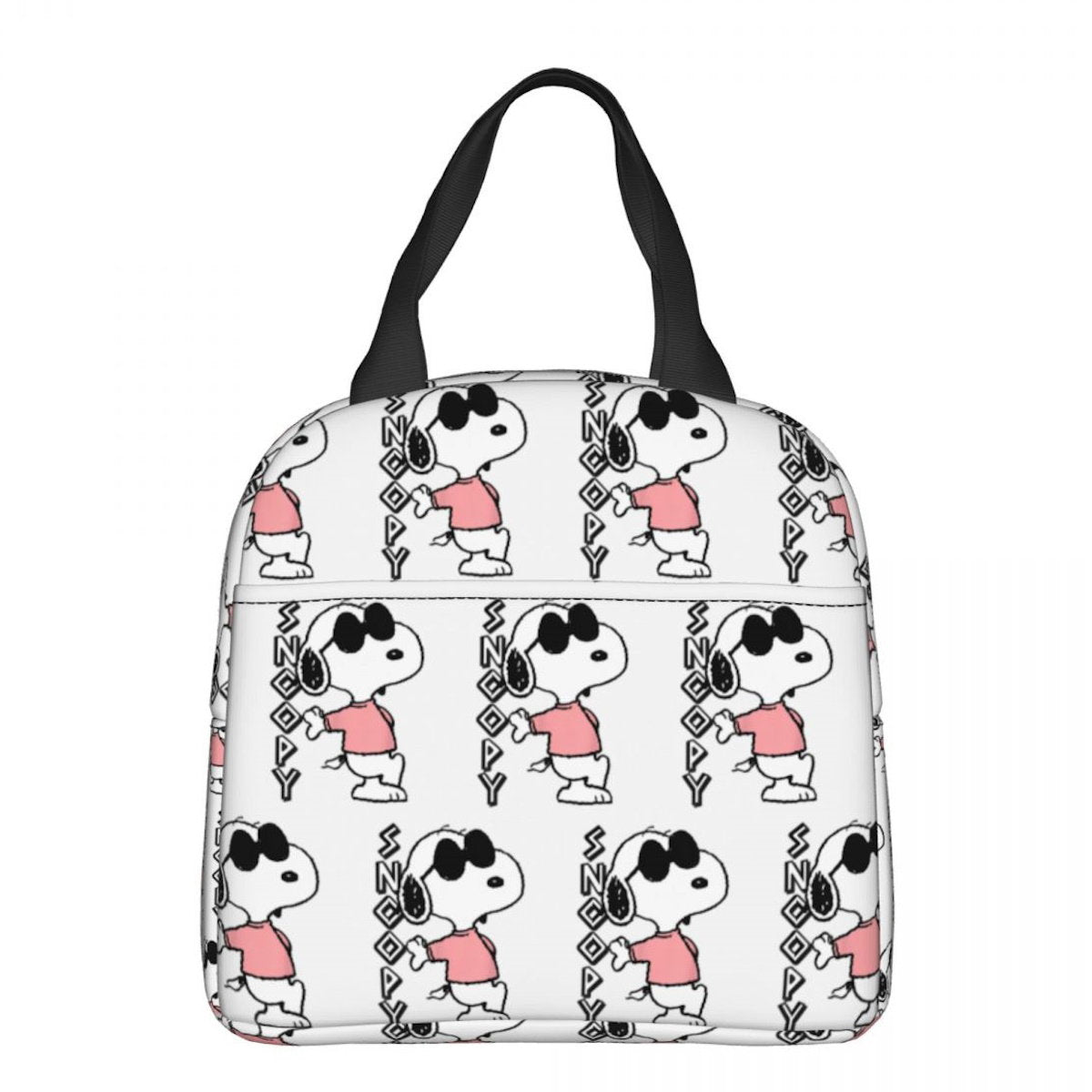 White Snoopy Lunch Bag Tote Large Capacity Lunch Bag - ChildAngle