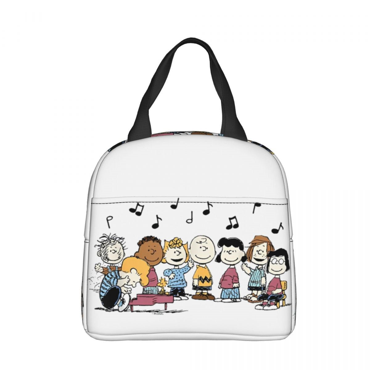 White Snoopy Lunch Bag Tote Large Capacity Lunch Bag - ChildAngle