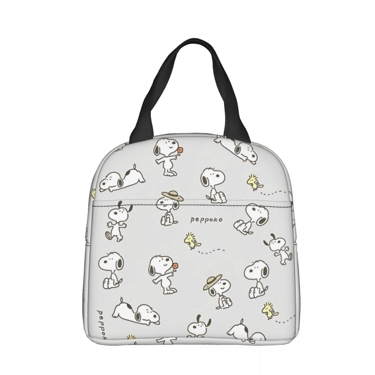 White Snoopy Lunch Bag Tote Large Capacity Lunch Bag - ChildAngle