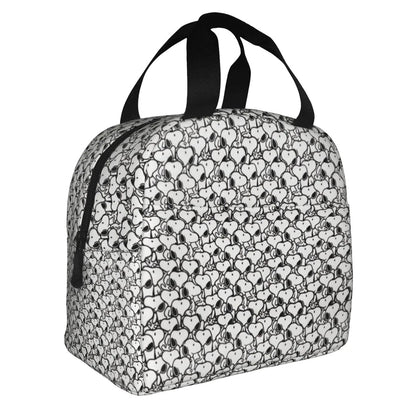 White Snoopy Lunch Bag Tote Large Capacity Lunch Bag - ChildAngle