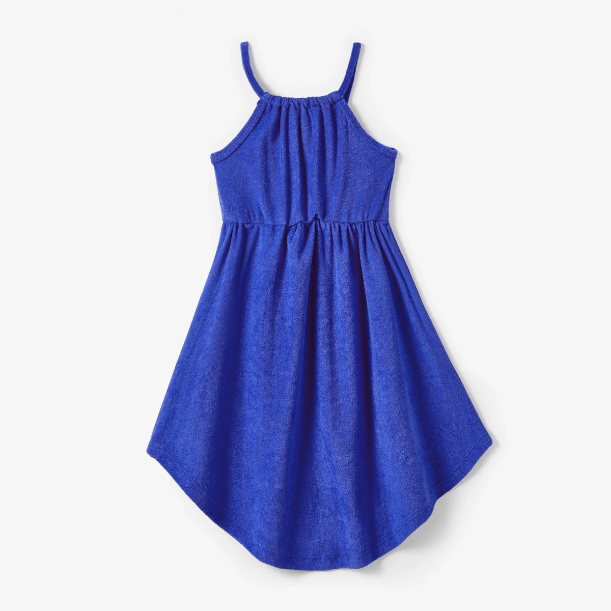 Mommy and Me Matching Dress Blue Ruffle Slip Dress for Party - ChildAngle