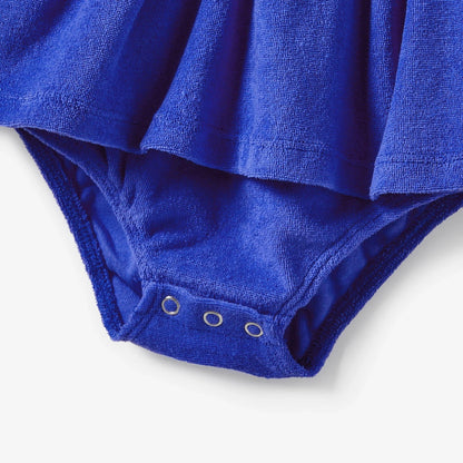 Mommy and Me Matching Dress Blue Ruffle Slip Dress for Party - ChildAngle