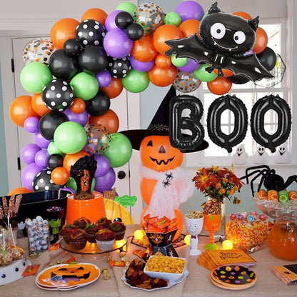 Halloween Decoration Bat Foil Balloons BOO Balloons Garland - ChildAngle
