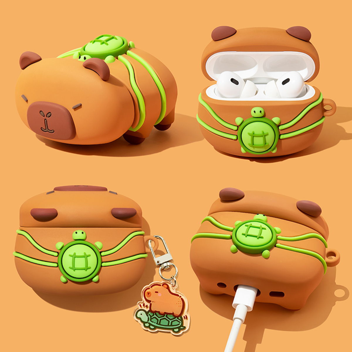 AirPods Pro 3 AirPods 4 Capybara AirPods Case - ChildAngle