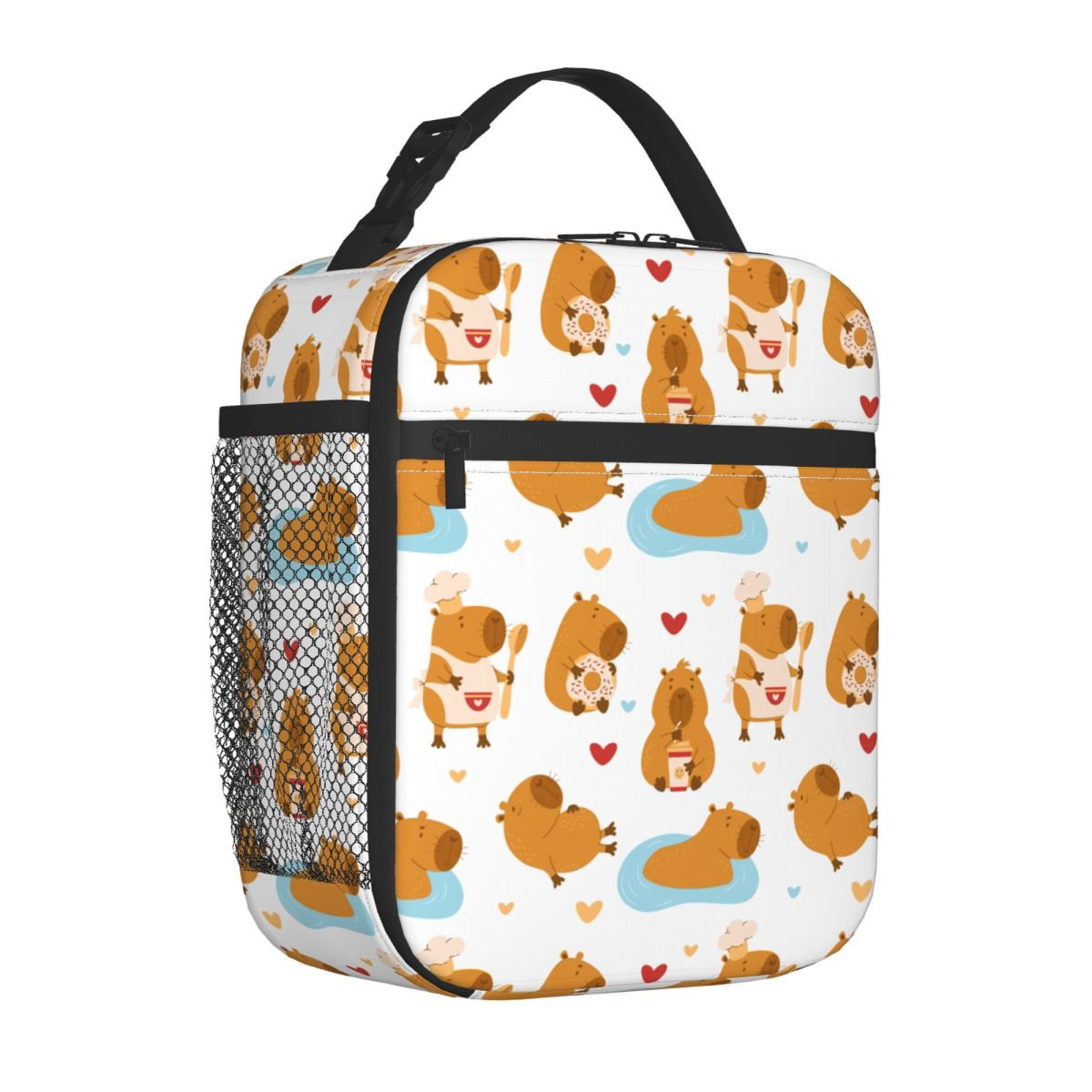 Capybara Lunch Bag Insulated Portable Lunch Tote - ChildAngle