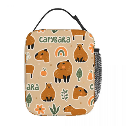 Capybara Lunch Bag Insulated Portable Lunch Tote - ChildAngle