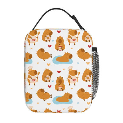 Capybara Lunch Bag Insulated Portable Lunch Tote - ChildAngle