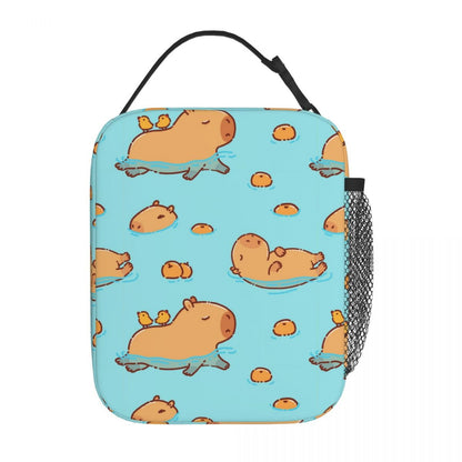 Capybara Lunch Bag Insulated Portable Lunch Tote - ChildAngle