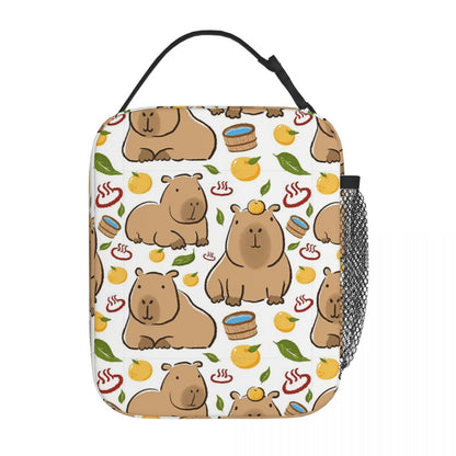 Capybara Lunch Bag Insulated Portable Lunch Tote - ChildAngle