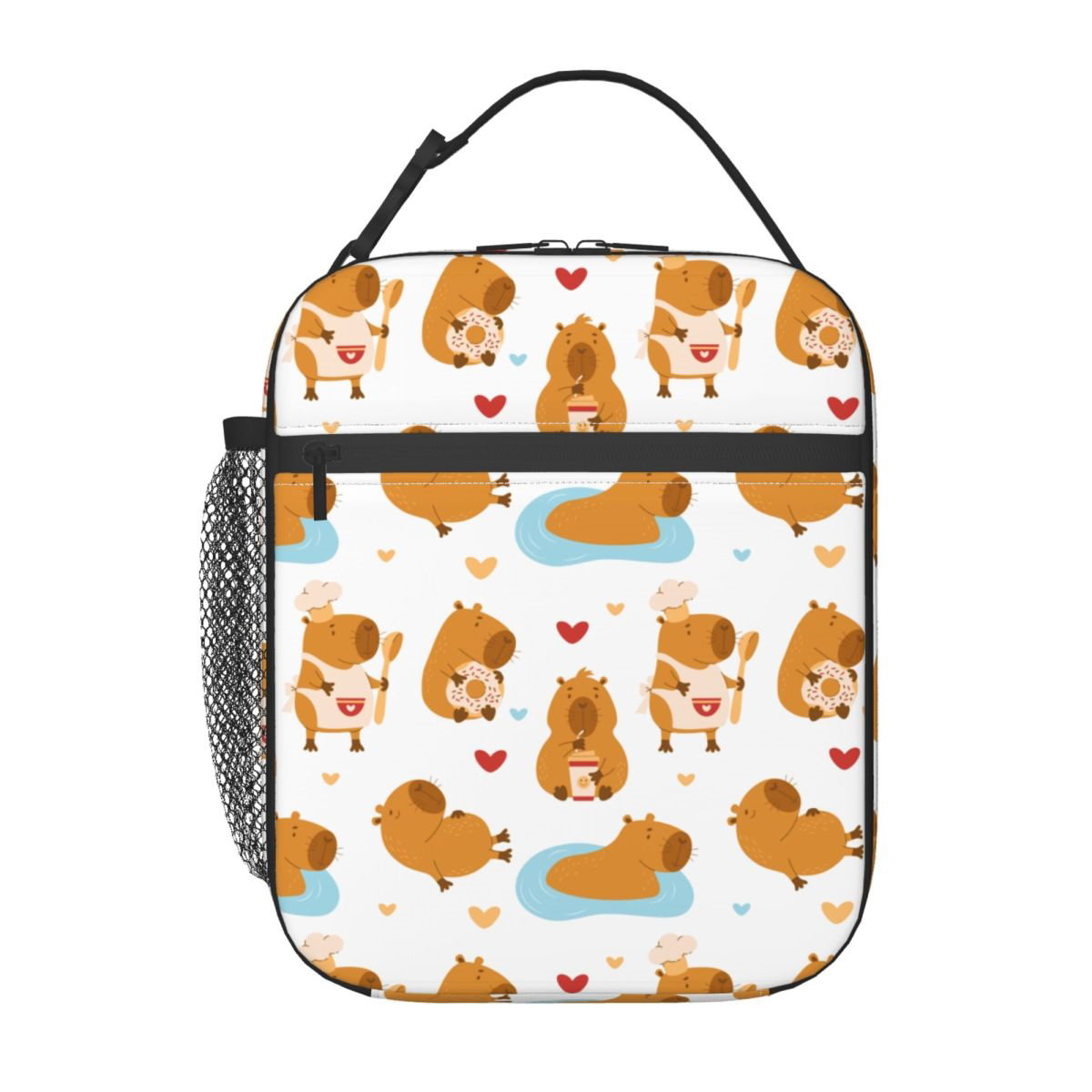 Capybara Lunch Bag Insulated Portable Lunch Tote - ChildAngle