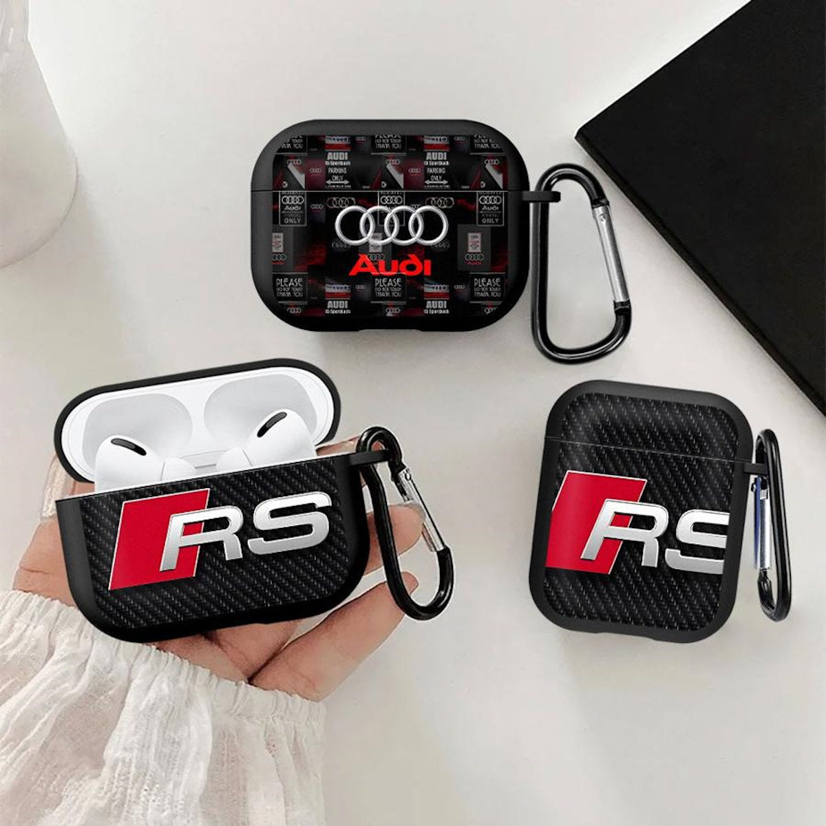 Audi branded airpod cases Racing Car AirPods Case - ChildAngle Car AirPods Case