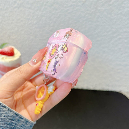 Pink cartoon-themed Cardcaptor Sakura airpod cases -  ChildAngle