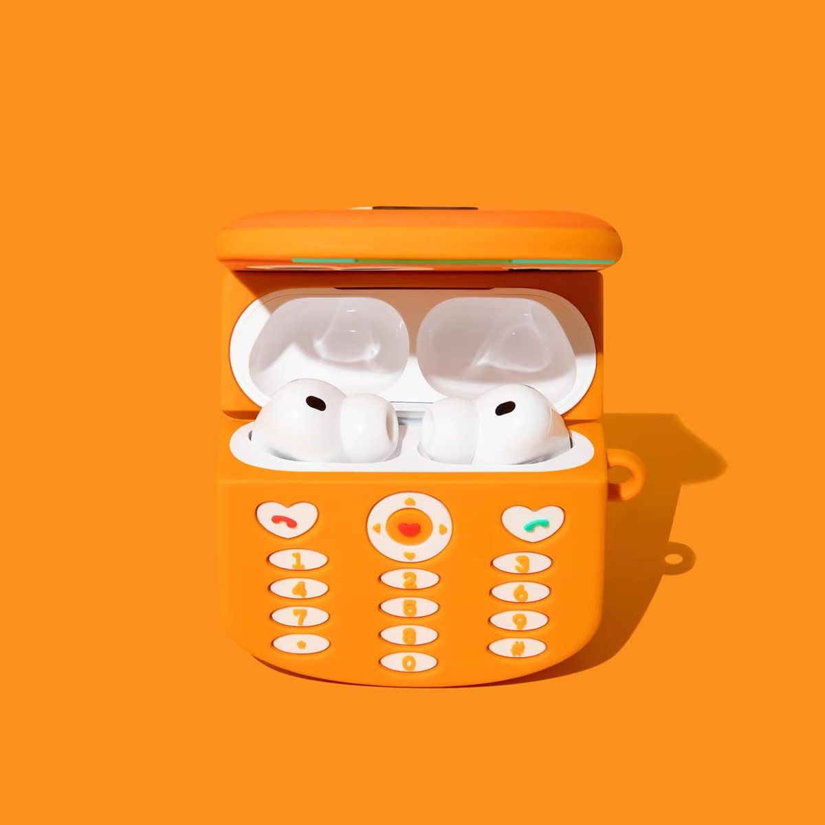 Carrot Flip Phone AirPods Case - ChildAngle