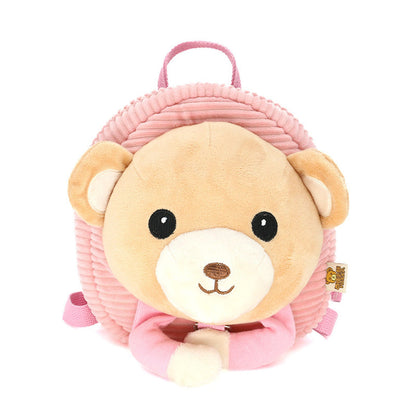 Cartoon 3D Plush Animal Kindergarten Backpack Toddlers Preschool Backpack with Leash - ChildAngle