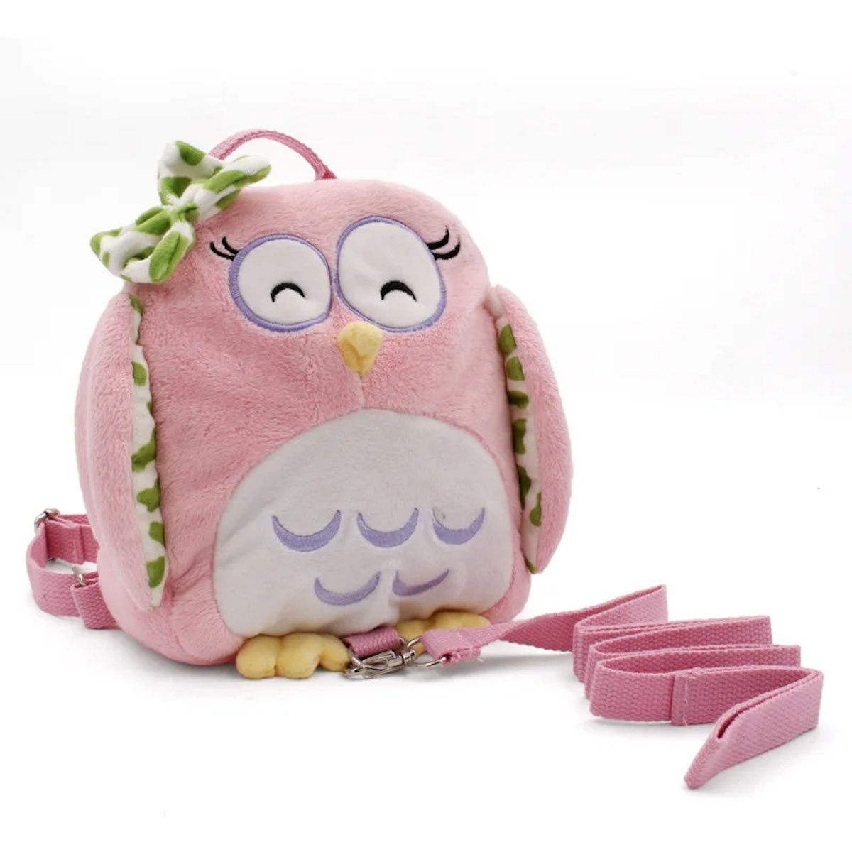 Cartoon 3D Plush Animal Kindergarten Backpack Toddlers Preschool Backpack with Leash - ChildAngle