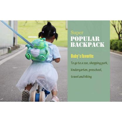 Cartoon 3D Plush Animal Kindergarten Backpack Toddlers Preschool Backpack with Leash - ChildAngle