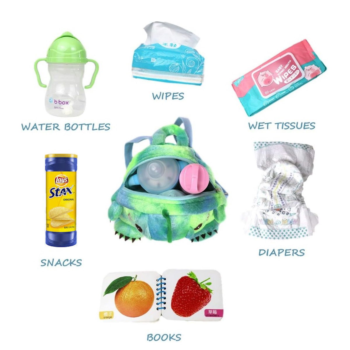 Cartoon 3D Plush Animal Kindergarten Backpack Toddlers Preschool Backpack with Leash - ChildAngle