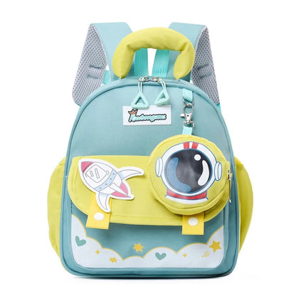 Cartoon Children Kindergarten Backpack Toddlers Preschool Backpack with Accessories - ChildAngle