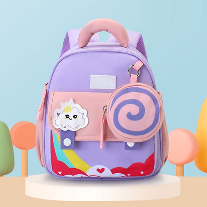 Cartoon Children Kindergarten Backpack Toddlers Preschool Backpack with Accessories - ChildAngle